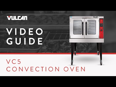 Vulcan VC5GDN Natural Gas Single Deck Full Size Convection Oven with Legs -  50,000 BTU