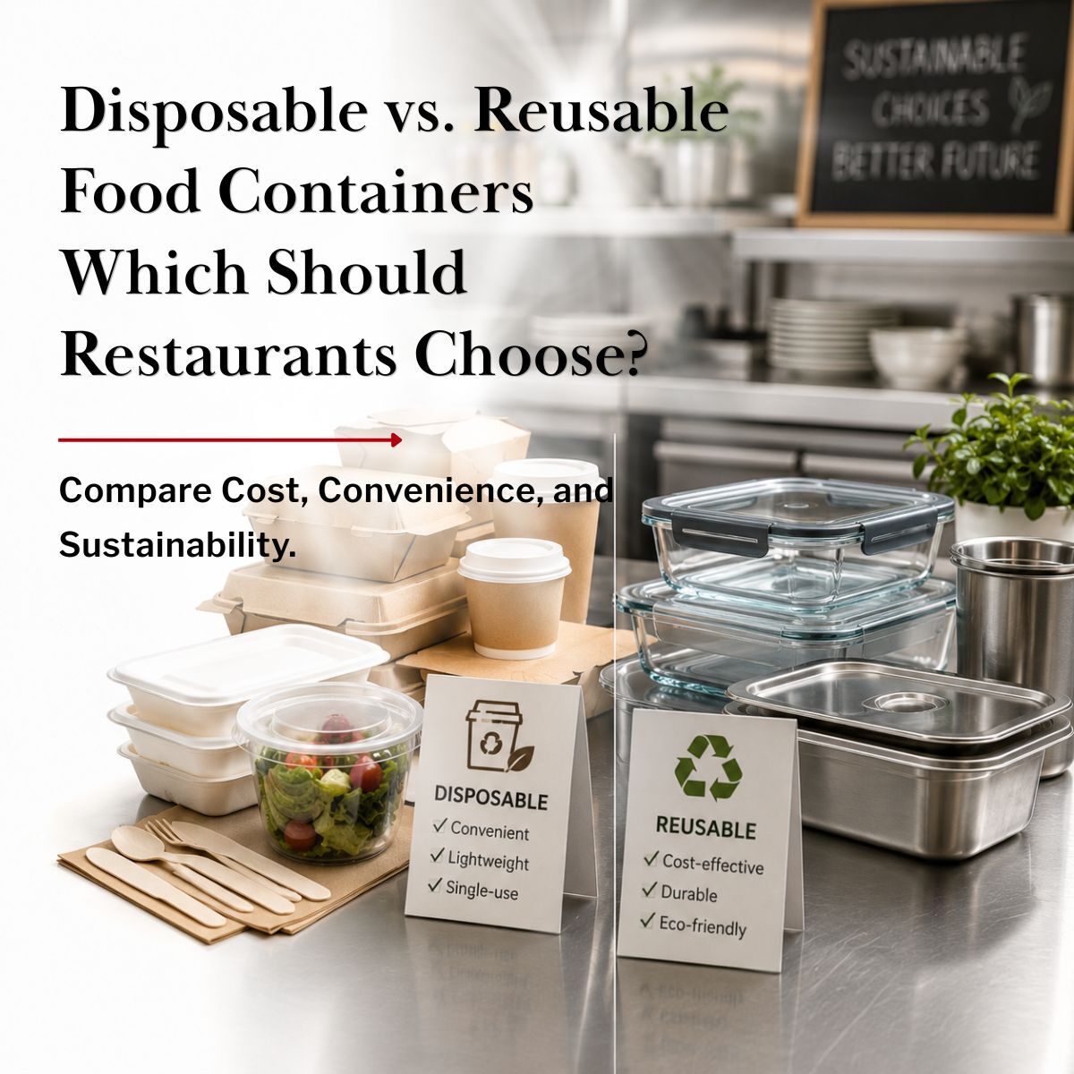 Disposable vs. Reusable Food Containers: Which Should Restaurants Choose?