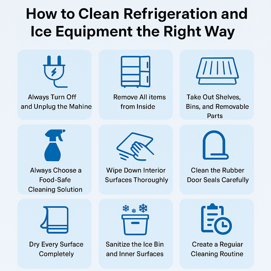 How to Clean Refrigeration and Ice Equipment the Right Way?