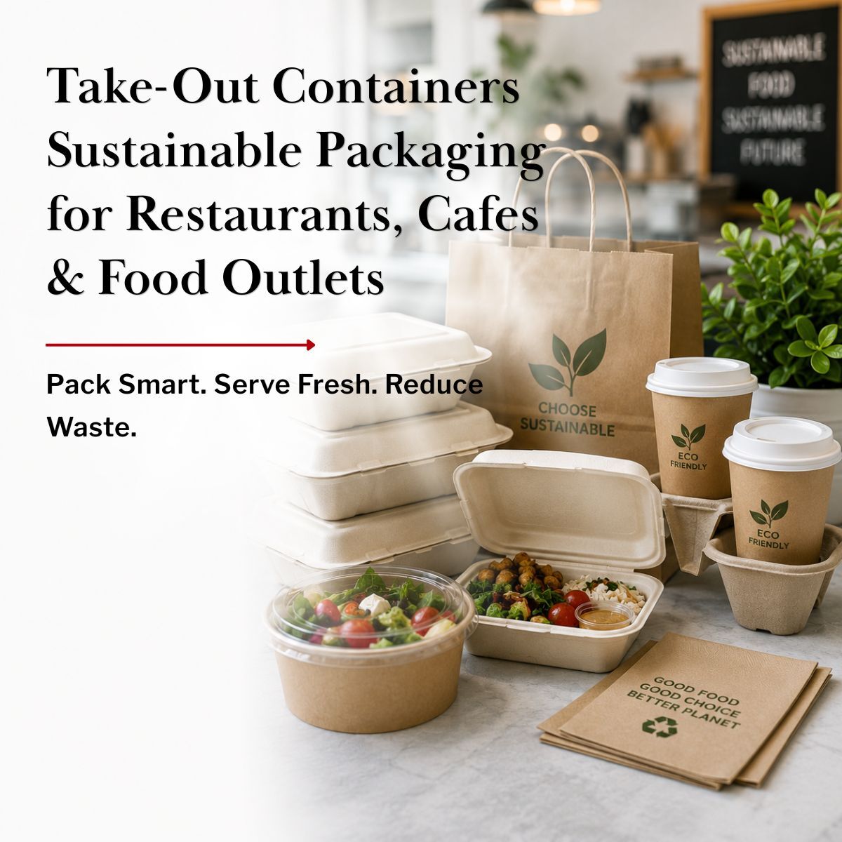 Take-Out Containers: Sustainable Packaging for Restaurants, Cafes & Food Outlets