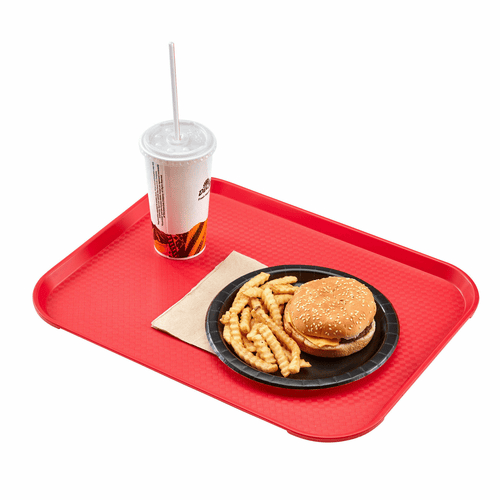 Cambro 1014FF163 Fast Food Tray 10-7/16 x 13-9/16 Inches Red | Denson CFE