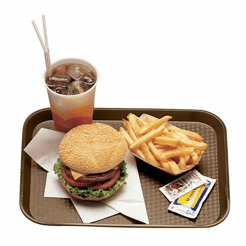 Cambro 1014FF167 Fast Food Tray 10-7/16 x 13-9/16 Inches Brown | Denson CFE