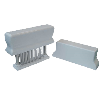 Omcan 10482 Stainless Steel Manual Meat Tenderizer with 48 Needles (White) | Denson CFE