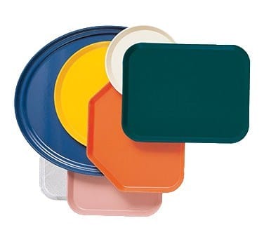 Cambro 1520TR116 Camtray Trapezoid 14-9/16 x 19-1/2 High Impact Fiberglass Dishwasher Safe Brazil Brown | Denson CFE