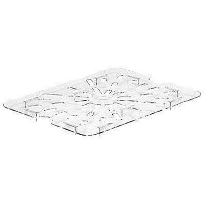 Cambro 20CWD135 Clear Camwear Half Size Polycarbonate Drain Tray | Denson CFE