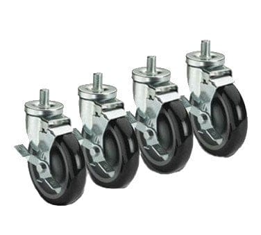 Krowne 28-146S 5" Universal Threaded Stem Caster Set | Denson CFE