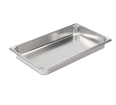 Vollrath 30012 Full Size 1-1/4" Deep Super Pan V Anti-Jam Stainless Steel Steam Table / Hotel Pan, 3.9 qt Capacity | Denson CFE