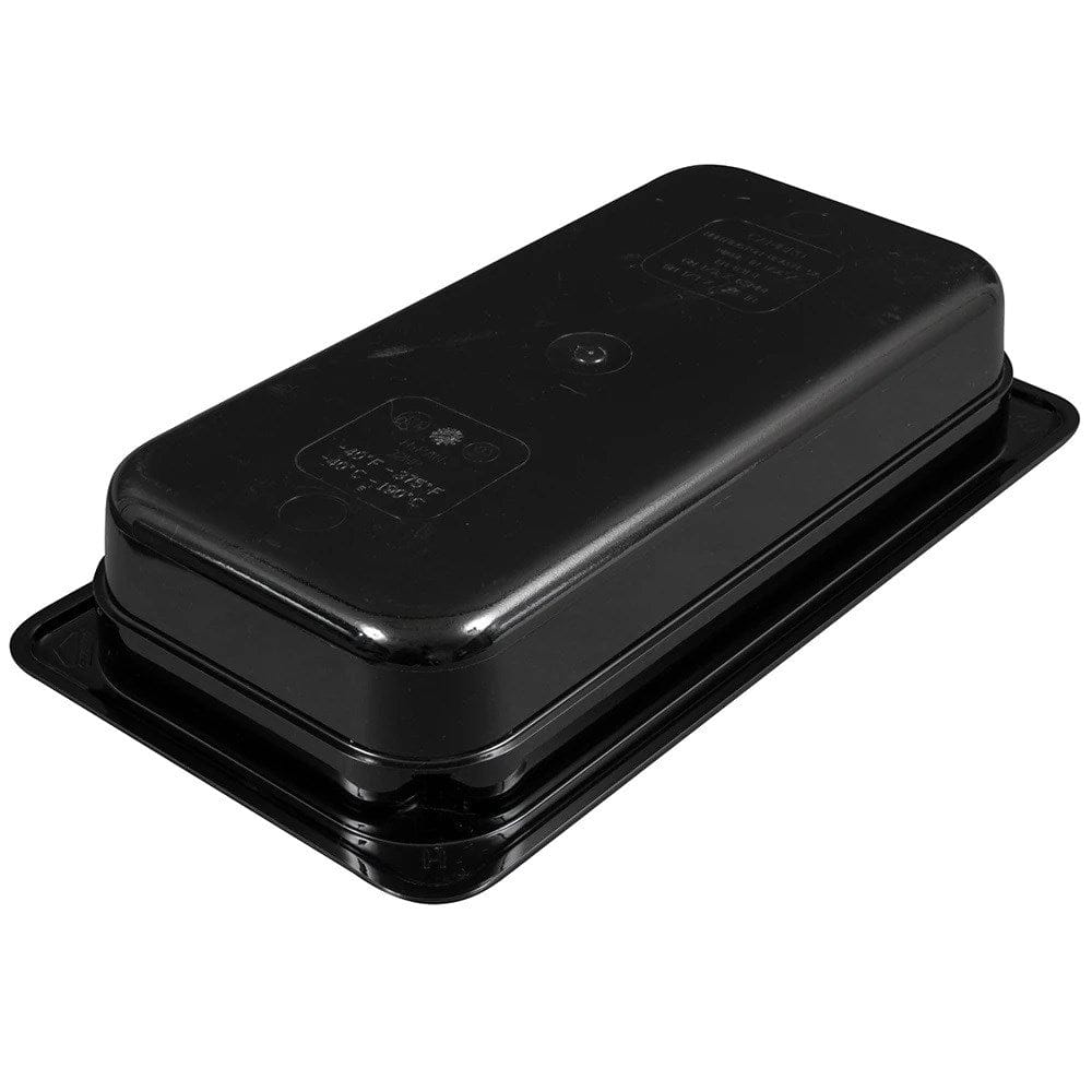 Cambro 32HP110 2 1/2"D Third Size High Temp Food Pan - Non-Stick, Black | Denson CFE