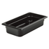 Cambro 32HP110 2 1/2"D Third Size High Temp Food Pan - Non-Stick, Black | Denson CFE