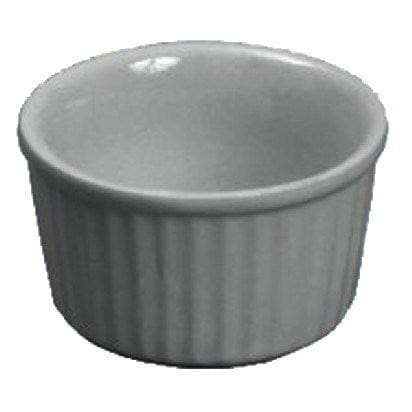Johnson Rose 5 oz Ramekin 4009 - White Ceramic Butter Dish/Ramekin, 3-5/8" Dia. x 1-7/8" D | Denson CFE
