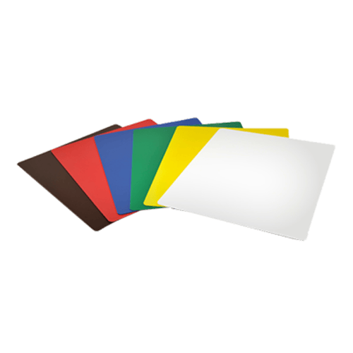 Omcan Canada Cutting Boards SET Omcan 41194 15″ x 20″ x 1/16″ Set of 6 Pre-Cut Color-Coded Polypropylene Flexible Cutting Boards | Denson CFE