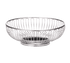Tablecraft 4174 9" x 6 1/2" x 2 3/4" Medium Chalet Silver Chrome Plated Oval Basket | Denson CFE