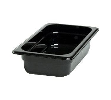 Cambro 42CW110 Camwear Food Pan, 1.8 Qt, 1/4 Size, 2-1/2" Deep, Black Polycarbonate | Denson CFE