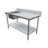 Omcan 44259 – 60" Stainless Steel Work Table with Left-Side Prep Sink (18 Gauge, NSF Certified) | Denson CFE