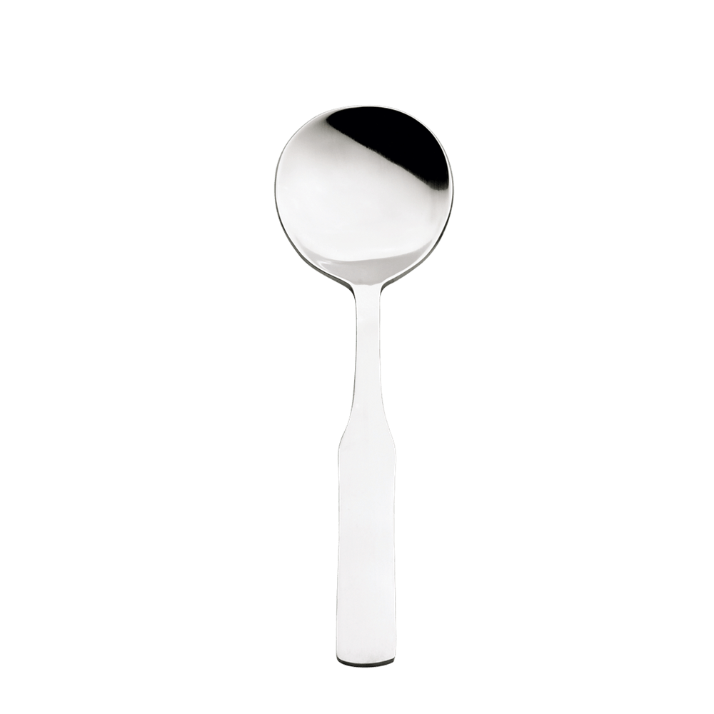 Browne 502713 ELEGANCE Round Soup Spoon 18 Zero Stainless Steel 7 Inch 17.8cm | Denson CFE