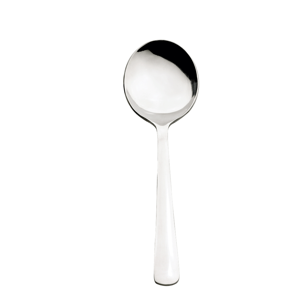 Browne 503813 WIN2 Round Soup Spoon 18 Zero Stainless Steel 7.3 Inch 18.4cm | Denson CFE
