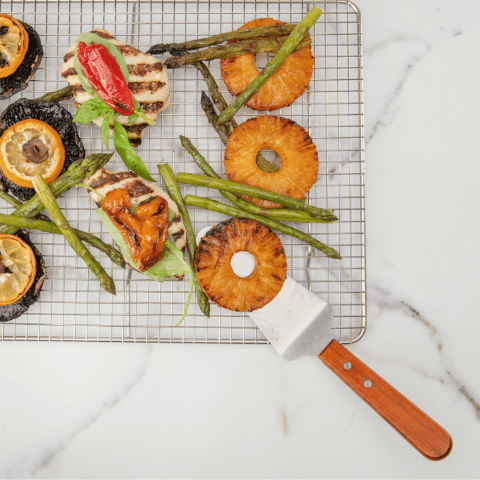 Browne 574311 Pie Server 5.5 Inch with Wood Handle | Denson CFE