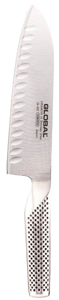 GLOBAL 71G80 Santoku Knife Fluted 18cm 7 Inch G48 | Denson CFE