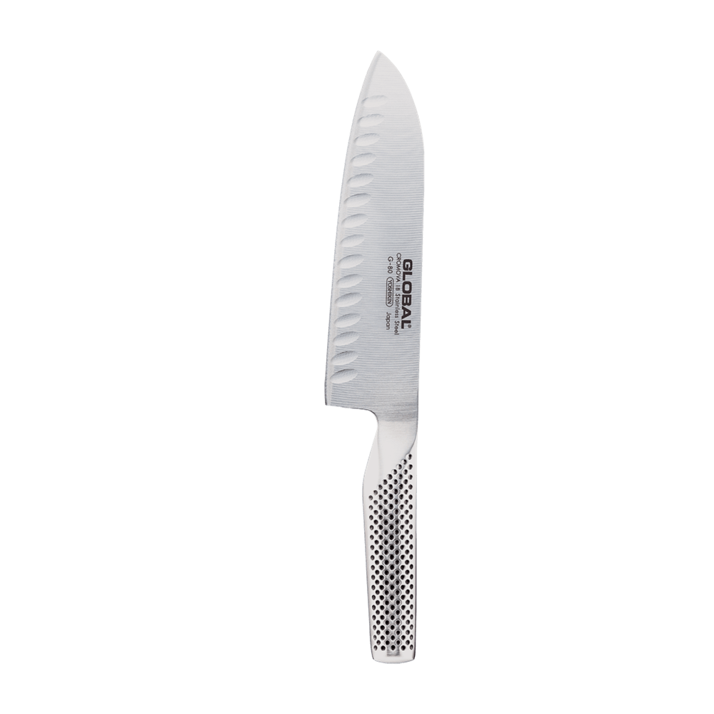 GLOBAL 71G80 Santoku Knife Fluted 18cm 7 Inch G48 | Denson CFE