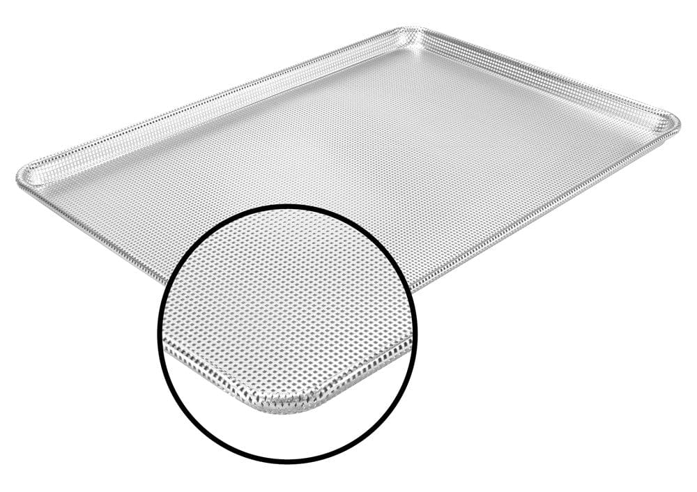 Winco ALXN1826P Full-Size Perforated Sheet Pan 18x26 Glazed Aluminum | Denson CFE