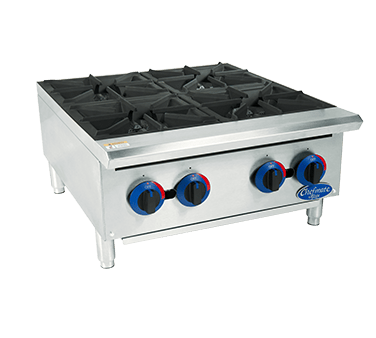 Globe C24HT Chefmate 24" Stainless Steel Gas Hot Plate - 100,000 BTU
