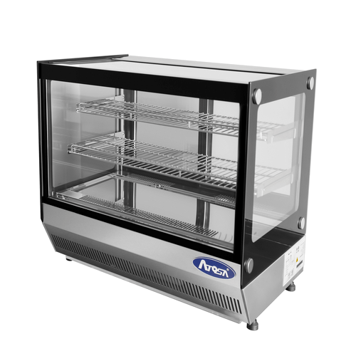 Atosa CRDS-42 Countertop Flat Glass Refrigerated Display Case 27 Inches | Denson CFE