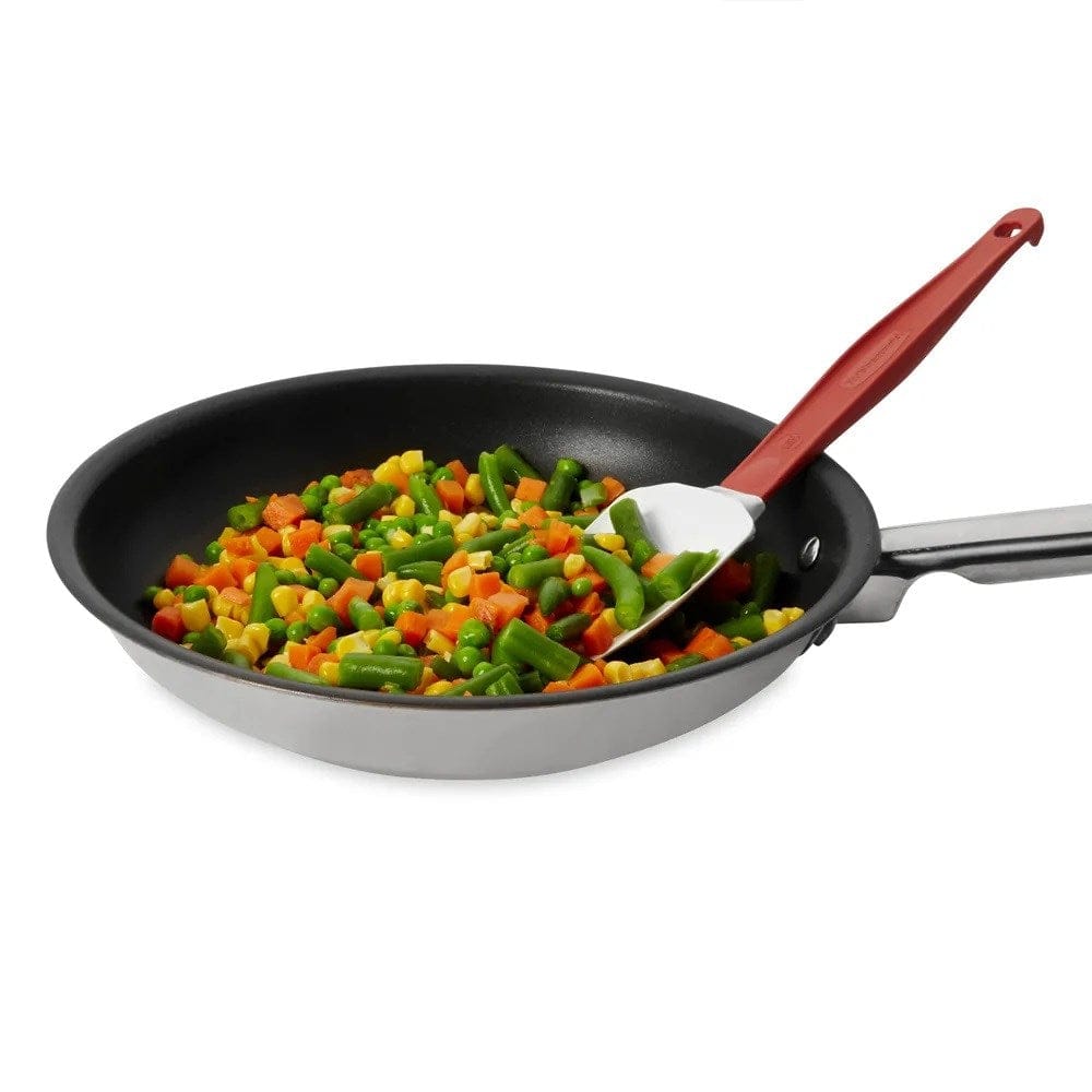 Rubbermaid FG196600RED 9.5 in Spoon Scraper Spatula with Red Handle | Denson CFE