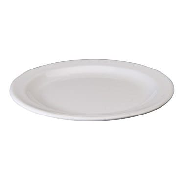 Winco Dinnerware Dozen / Melamine / White Winco MMPR-7W 7-1/4 Inch Melamine Round Dessert Plate White | Denson CFE