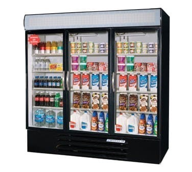 Beverage Air MMR72HC-1-W MarketMax™ Refrigerated Merchandiser Reach-In Three-Section | Denson CFE