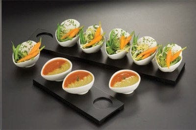 American Metalcraft PORB30 White 6.5 oz Square Porcelain Sauce Cup, 3-1/4" x 3-1/4" | Denson CFE