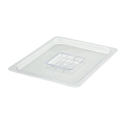 Winco SP7200S Solid Polycarbonate Half Size Food Pan Cover with Handle | Denson CFE