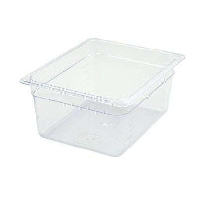 Winco SP7206 Clear Polycarbonate Half Size Food Pan 5.5 Inch Deep | Denson CFE