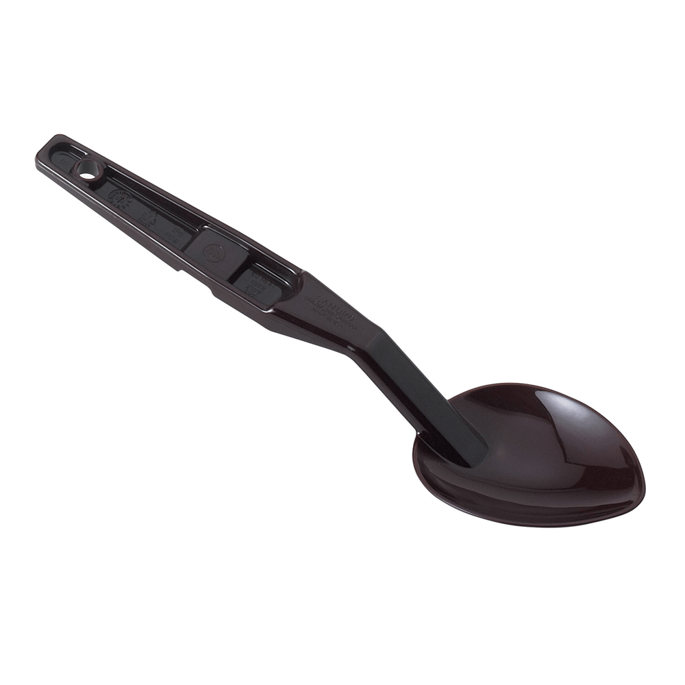 Cambro SPO11CW110 Deli Spoon, 11", Solid Polycarbonate with Notched Back - Black | Denson CFE
