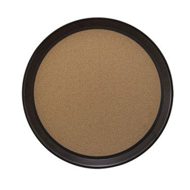 Winco TCK-16 16 Inch Round Plastic Cork Lined Tray for Safe and Secure Service | Denson CFE