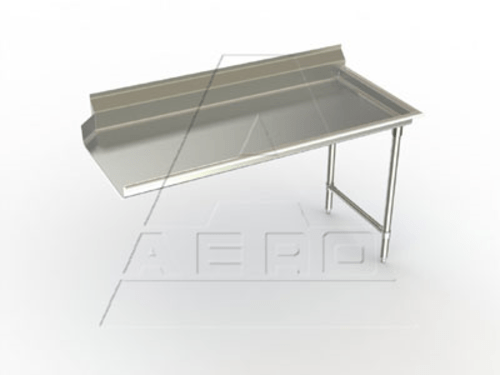 AERO Manufacturing Stainless Steel Sink Each AERO Manufacturing Delux, XCD-R-60 Clean Dishtable, straight design, 60",W x 30