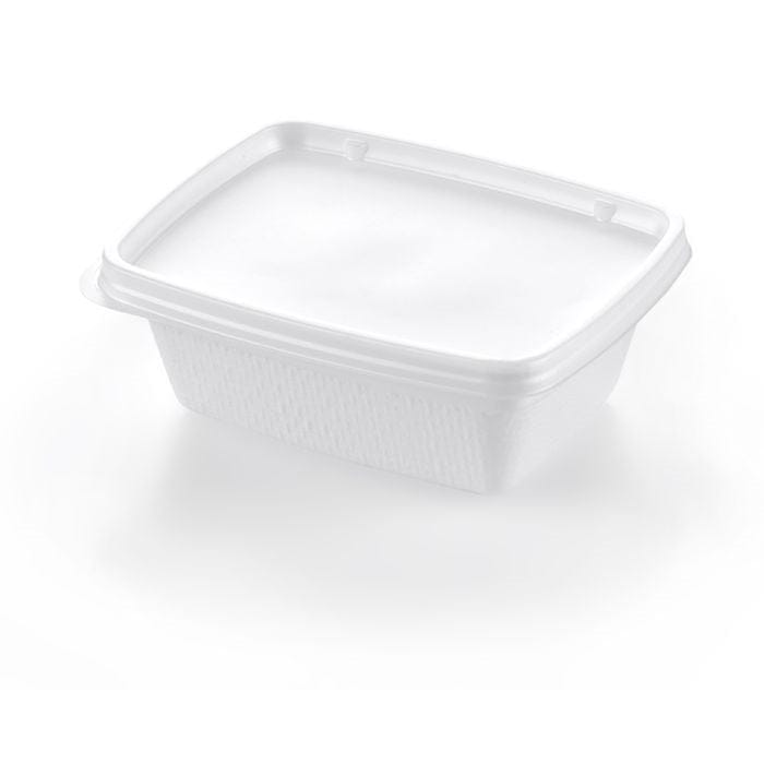 Aladdin Temp-Rite Canada Inc. Food Service Supplies Case Aladdin Temp-Rite B21A Disposable Non-Vented Rectangular Lid for 8 oz Soup Bowl, White (3000/Case) | Denson CFE