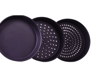 Allied Metal Spinning Food Service Supplies Each Allied Metal Spinning CPTHQ8X1 Pizza Pan, 8" Top ID x 7-1/4" Bottom ID x 1" Deep, Tapered, Non-Stick | Denson CFE