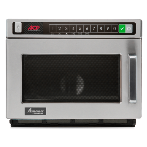 Amana Commercial Ovens Each Amana HDC212 Heavy Duty Stainless Steel Commercial Microwave - 208/240V, 2100W