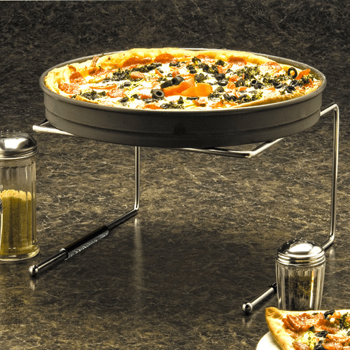 American Metalcraft Pizza Supplies Each American Metalcraft 1900312 Pizza Stand, 12"x12"x7", Chrome-Plated Steel | Denson CFE