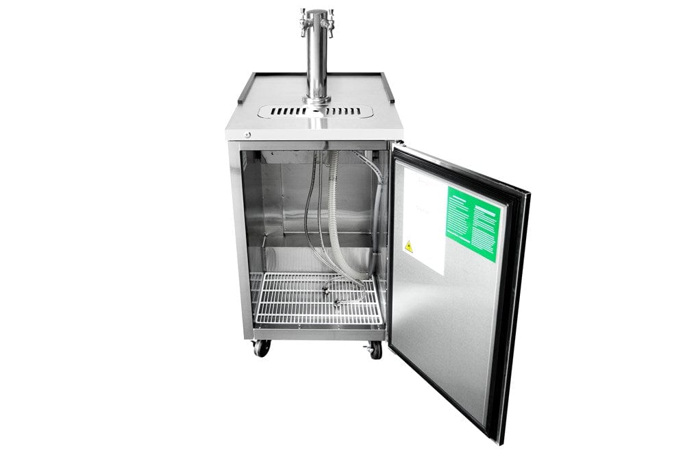 Atosa Bar Refrigeration Each Atosa MKC23 Dual Faucet Tower Keg Cooler 23" | Denson CFE