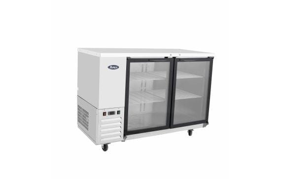 Atosa Catering Equipment Bar Refrigeration Each Atosa MBB48GGR Stainless Steel Glass Door Back Bar Cooler 48"
