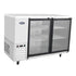 Atosa Catering Equipment Bar Refrigeration Each Atosa MBB59GGR Glass Door Stainless Steel Back Bar Cooler, 59"