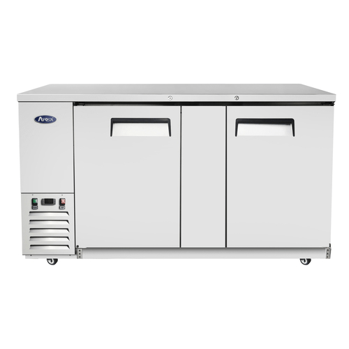 Atosa Catering Equipment Bar Refrigeration Each Atosa MBB69GR Atosa Back Bar Cooler Two-section 68"W X 28-1/10"D X 40-1/10"H