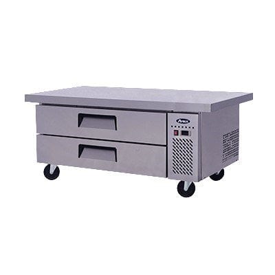Atosa Catering Equipment Commercial Chef Bases Each Atosa MGF8452GR 2-Drawer Chef Base with Extended Top 60"