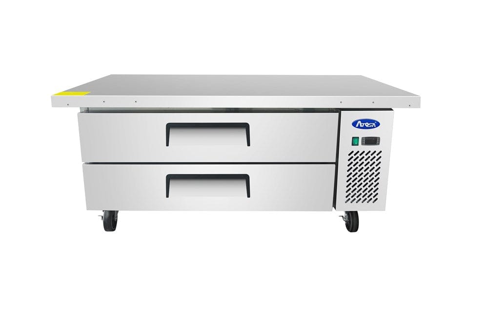 Atosa Catering Equipment Commercial Chef Bases Each Atosa MGF8452GR 2-Drawer Chef Base with Extended Top 60" | Denson CFE