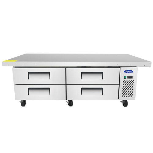 Atosa Catering Equipment Commercial Chef Bases Each Atosa MGF8454GR 4-Drawer Chef Base with Extended Top 76"