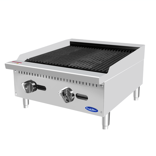 Atosa Catering Equipment Commercial Grills Each Atosa ATCB-24 24 Inch Countertop Radiant Natural Gas Charbroiler - 70,000 BTU | Denson CFE