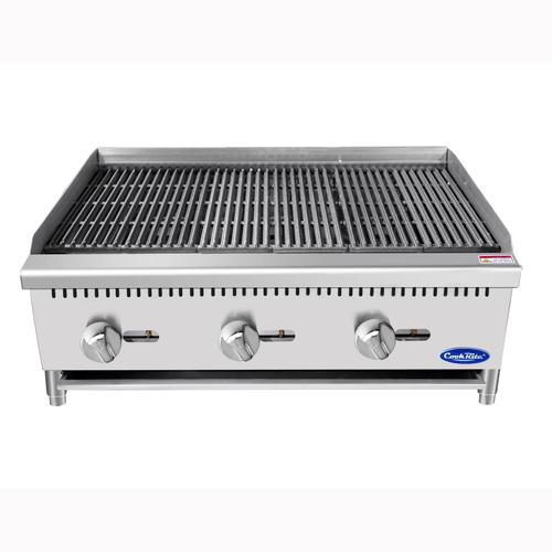 Atosa Catering Equipment Commercial Grills Each Atosa ATCB-36 36 Inch Countertop Radiant Natural Gas Charbroiler - 105000 BTU | Denson CFE