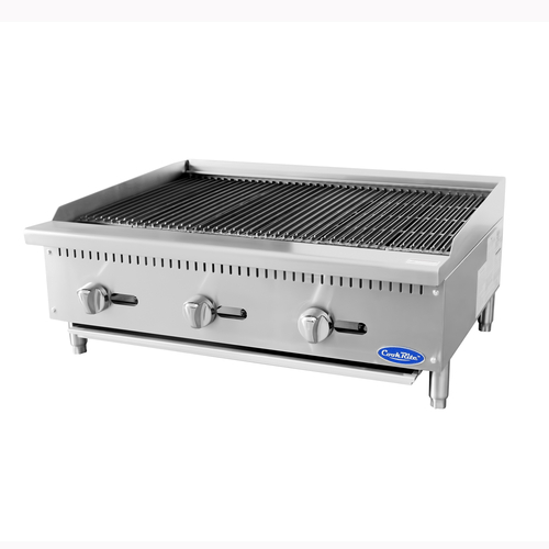 Atosa Catering Equipment Commercial Grills Each Atosa ATCB-36 36 Inch Countertop Radiant Natural Gas Charbroiler - 105000 BTU | Denson CFE