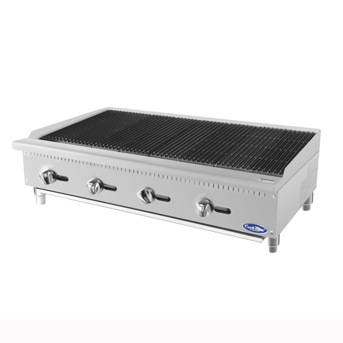 Atosa Catering Equipment Commercial Grills Each Atosa ATCB-48 Countertop Radiant Natural Gas Charbroiler 48 Inch - 140000 BTU | Denson CFE